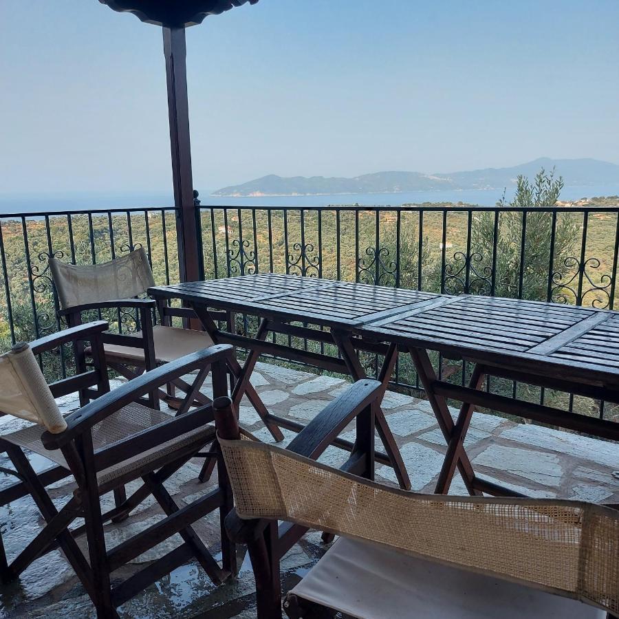 Villa Amfithea Moni Evaggelistrias ภายนอก รูปภาพ